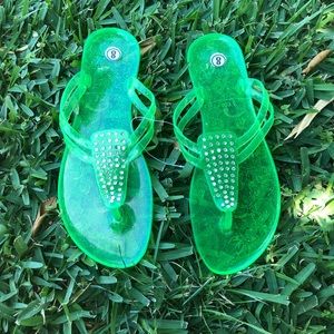 Jelly flip flops sandals sale sz 8 50% off